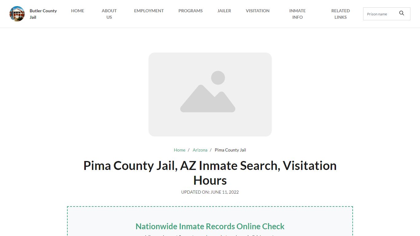 Pima County Jail, AZ Inmate Search, Visitation Hours